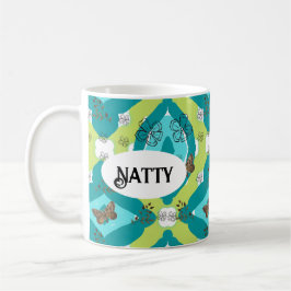 Luxe green garden art kaffeetasse
