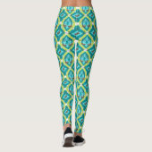 Luxe green garden art leggings (Rückseite)