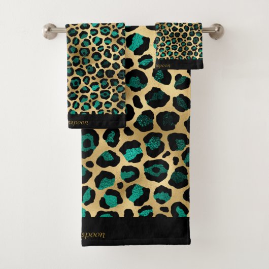 LUXE GREEN GOLD CUSTOM TOWEL SET (Insitu)