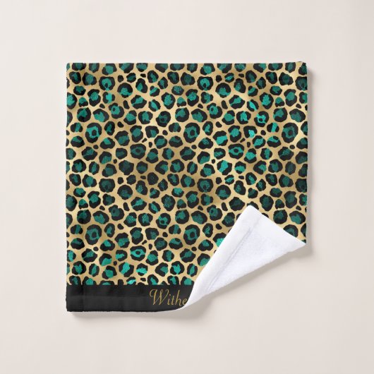 LUXE GREEN GOLD CUSTOM TOWEL SET (Waschlappen)