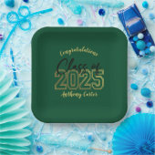 Luxe Green & Gold Graduation Party Teller (Party)