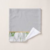 LUXE GREEN GRAY MARBLE BADEZIMMER TOWEL SET (Waschlappen)