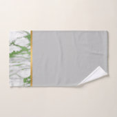 LUXE GREEN GRAY MARBLE BADEZIMMER TOWEL SET (Handtuch)