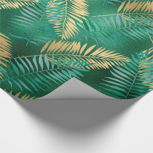 LUXE GREEN TROPICAL WRAPPING PAPER GIFT WRAP GESCHENKPAPIER (Ecke)