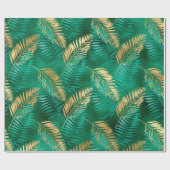 LUXE GREEN TROPICAL WRAPPING PAPER GIFT WRAP GESCHENKPAPIER (Flach)