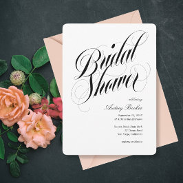 Luxe Headline Brautparty Einladung