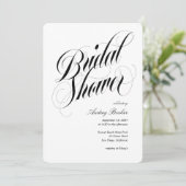 Luxe Headline Brautparty Einladung (Stehend Vorderseite)