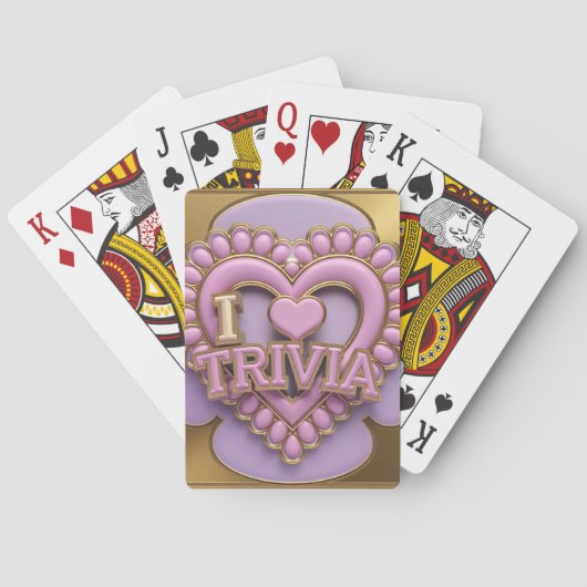 Luxe I Liebe Trivia Card Deck Spielkarten (Rückseite)
