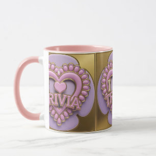 Luxe I Liebe Trivia Gold Pink Combo Tasse