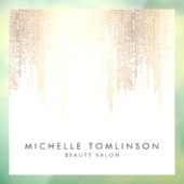 Luxe Imitate Gold Confetti Rain Beauty Salon Fensteraufkleber (Blatt 3)