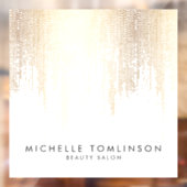 Luxe Imitate Gold Confetti Rain Beauty Salon Fensteraufkleber (Blatt 2)