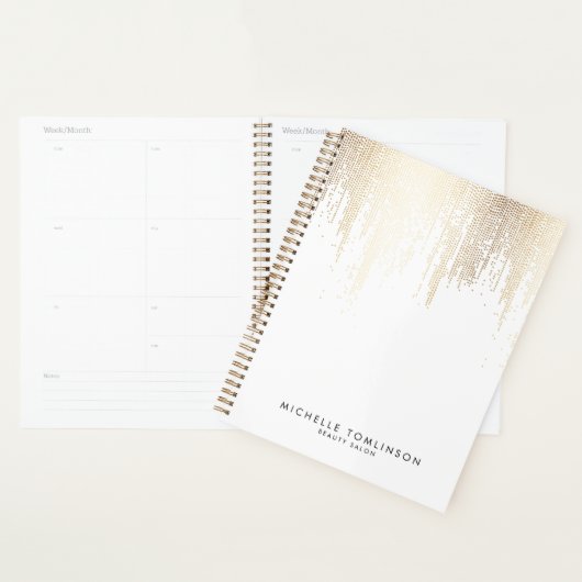 Luxe Imitate Gold Confetti Rain Termin Buch Planer (Anzeige)
