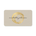 Luxe Imitate Gold lackierte Circle Designer Logo a