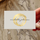 Luxe Imitate Gold lackierte Circle Designer Logo a