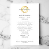 Luxe Imitate Gold lackierte Circle Designer Logo Flyer
