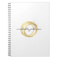 Luxe Imitate Gold lackierte Circle Designer Logo