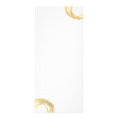 Luxe Imitate Gold lackierte Circle Designer Logo Werbekarte (Hinten)