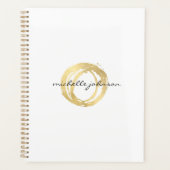 Luxe Imitate Gold Painted Circle Appointment Book Planer (Vorderseite)