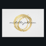 Luxe Imitate Gold Painted Circle Logo Download Poster<br><div class="desc">Mit diesem Posterprint und der herunterladbaren Logo-Artdatei mit einem auffallenden handbemalten goldfarbenen Pinselkreismotiv heben Sie Ihre Marke auf. Im Mittelpunkt dieses eleganten Designs steht ein Skripttext, der mit Ihrem eigenen Namen oder Firmennamen personalisiert werden kann, um eine unverwechselbare und fesselnde visuelle Identität zu schaffen. Der handbemalte goldfarbene Pinselstrichzirkel fügt eine...</div>