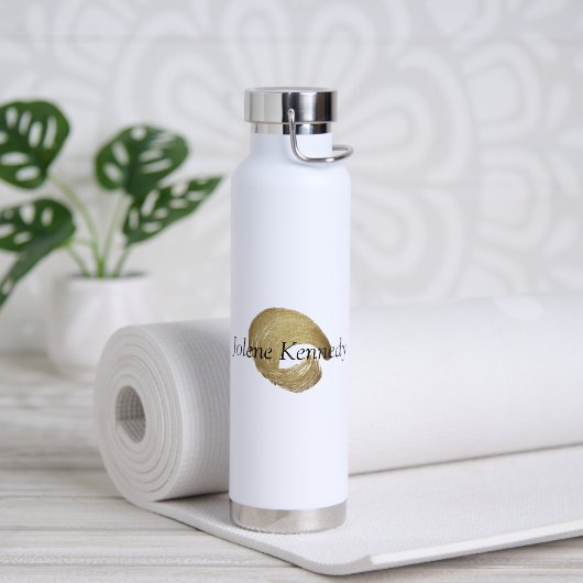 Luxe Imitate Gold Rustikale Elegant Modernes Highl Trinkflasche (Yoga)