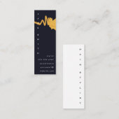 Luxe Imitate Gold Textur Mark Mini Visitenkarte (Vorne/Hinten)