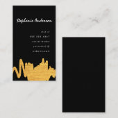 Luxe Imitate Gold Textur Mark Visitenkarte (Vorne/Hinten)