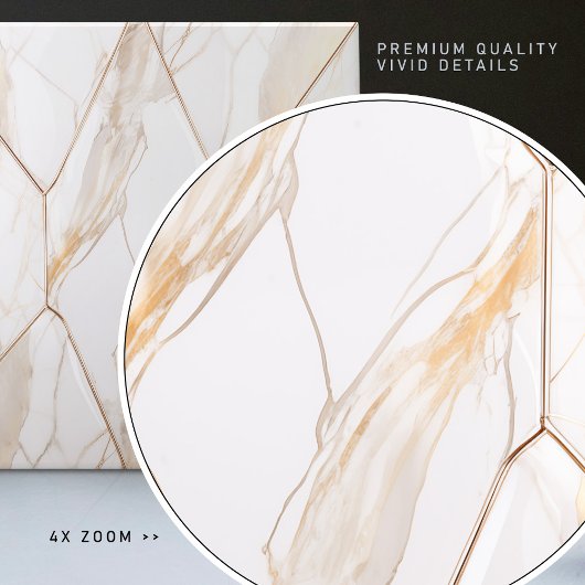 Luxe Imitate Marble Gold Veins Glitzer Fliese