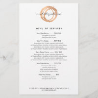 Luxe Imitate Rose Gold Painted Circle Designer Log