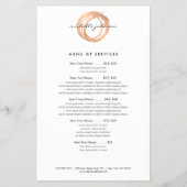 Luxe Imitate Rose Gold Painted Circle Designer Log Flyer (Vorne)