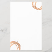 Luxe Imitate Rose Gold Painted Circle Designer Log Flyer (Hinten)