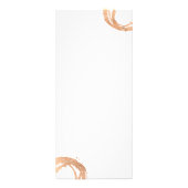 Luxe Imitate Rose Gold Painted Circle Designer Log Werbekarte (Hinten)