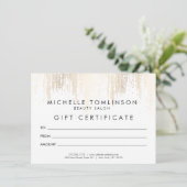 Luxe Imitats Gold Confetti Rain Pattern Geschenkka (Stehend Vorderseite)