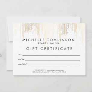 Luxe Imitats Gold Confetti Rain Pattern Geschenkka