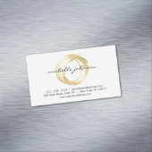 Luxe Imitats Gold lackierte Circle Designer Magnet (Beispiel)