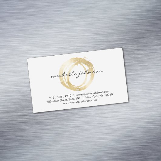 Luxe Imitats Gold lackierte Circle Designer Magnet (Beispiel)