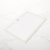 Luxe Initial Personal Stationery Folieneinladung (Gedreht)