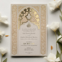 Luxe Islamische Spitze Off-White Wedding