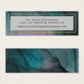 Luxe Jewel Tone Ink Wash Wedding Website (Vorne & Hinten)