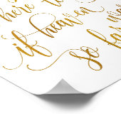 Luxe Kalligraphie im Gedächtniszeichen (Imitat Foi Poster (Ecke)