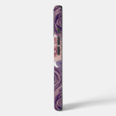 Luxe Lavender Glitzer Blume iPhone 16 Fall Case-Mate iPhone Hülle (Rückseite / Links)