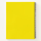 Luxe Lemon Spiral Notebook Notizblock (Rückseite)
