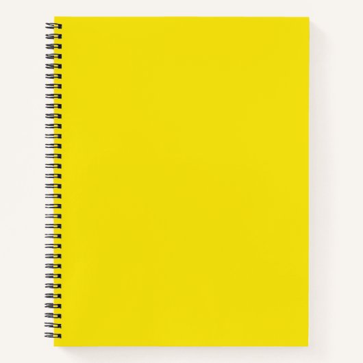 Luxe Lemon Spiral Notebook Notizblock (Vorderseite)