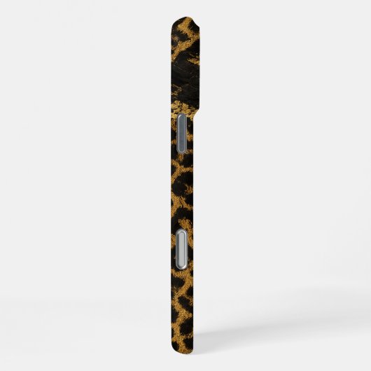 Luxe Leopard-Python Fusion Print iPhone Hülle (Rechte Seite)