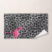 LUXE LEOPARD SILVER FLAMINGO BADEZIMMER TOWEL SET (Handtuch)