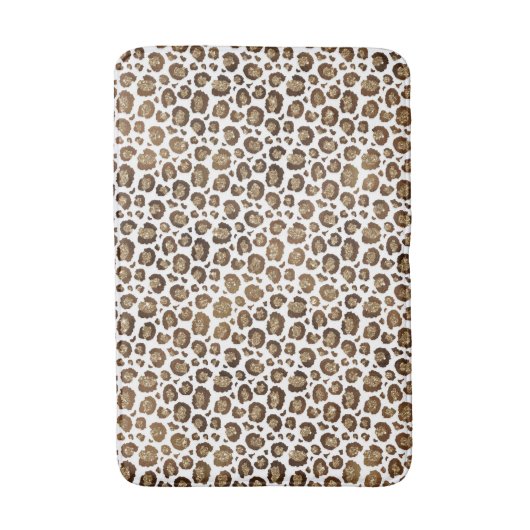 LUXE LEOPARD SPARKLE BATH MAT BADEMATTE (Vorderseite Vertikal)