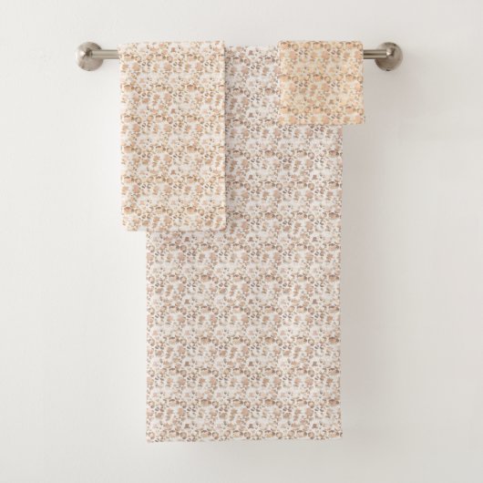 LUXE LEOPARD SPOT GEMUSTERTES BADEZIMMER TOWEL SET (Insitu)