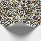 LUXE LEOPARD TIERE GEBURTSTAG WEDD WRAP GESCHENKPAPIER (Ecke)