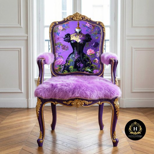 Luxe Lila Corset Dress Form Blumendekoupage Seidenpapier