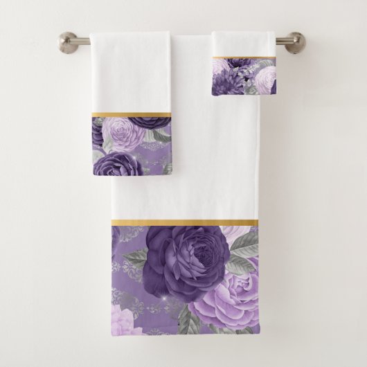 LUXE LILA FRÜHSTÜCK BADEZIMMER TOWEL SET (Insitu)