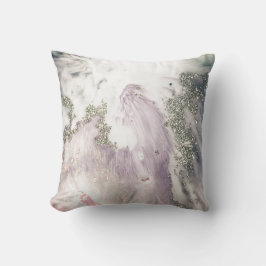 LUXE LILA LILAC SILVER MARBLE INSPIRIERT CUSHION KISSEN